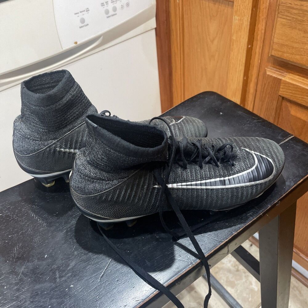Nike Mercurial Superfly 7 Elite FG black silver  Soccer Football Cleats Mens 6